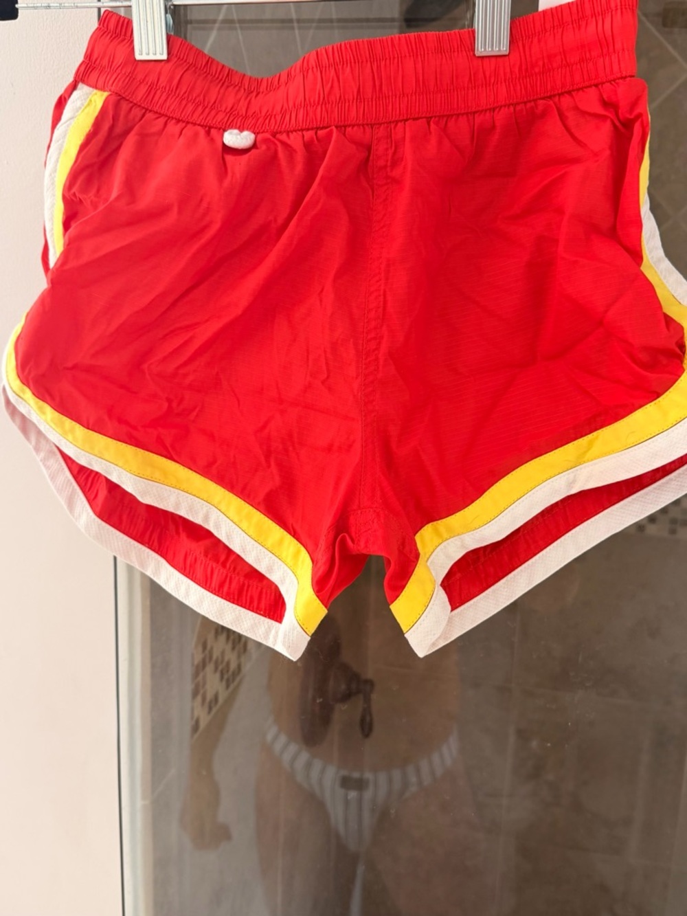 Red swim trunks - no liner inside